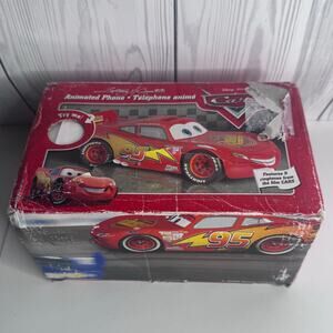 Disney Pixar Cars Lightning McQueen Animated Phone NEW  Open Box RARE